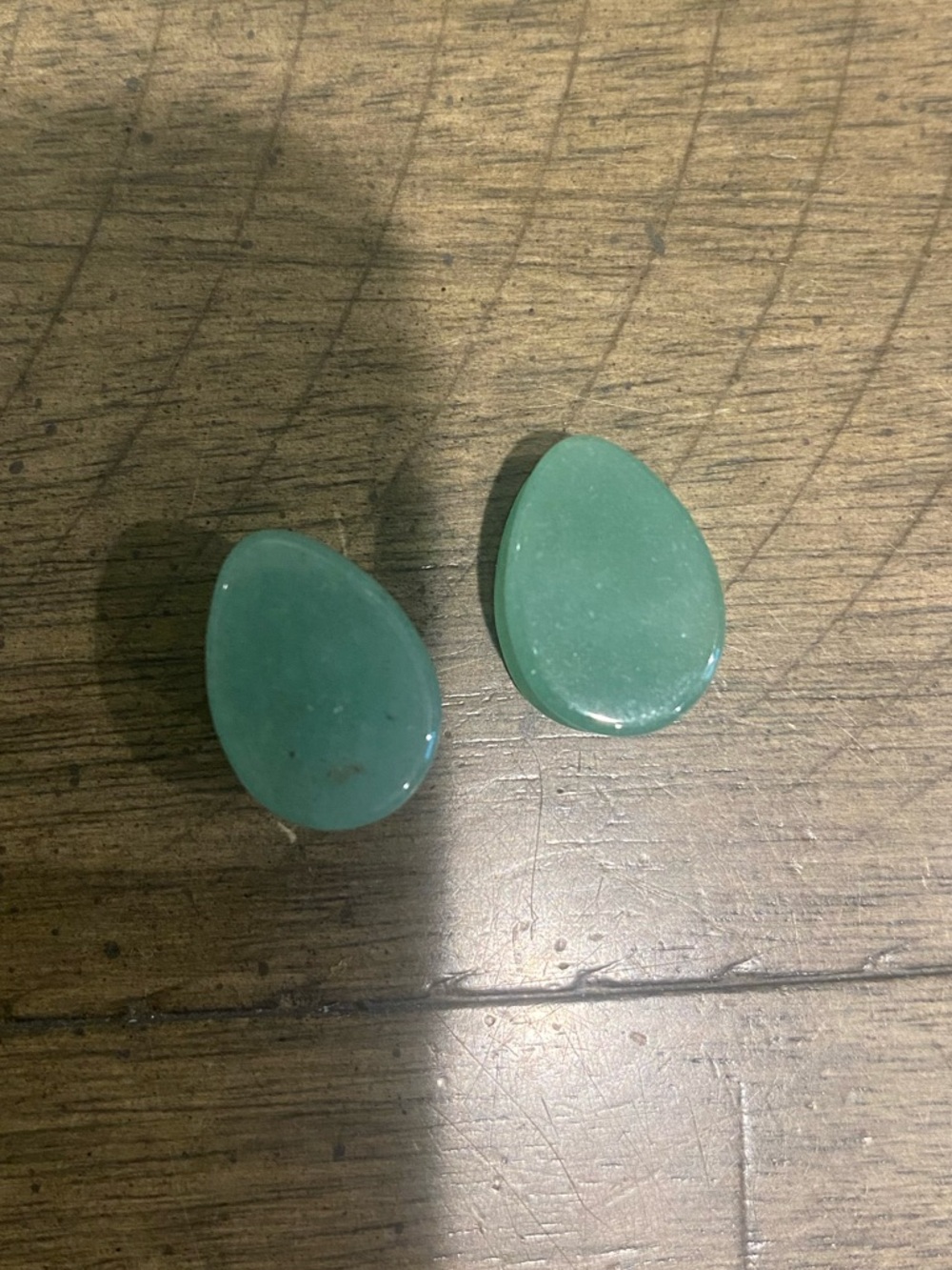 1/2” Aventurine quartz tear drop gauges